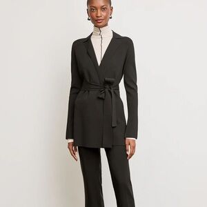 MM. LAFLEUR The Merritt Wrap Black Jardigan